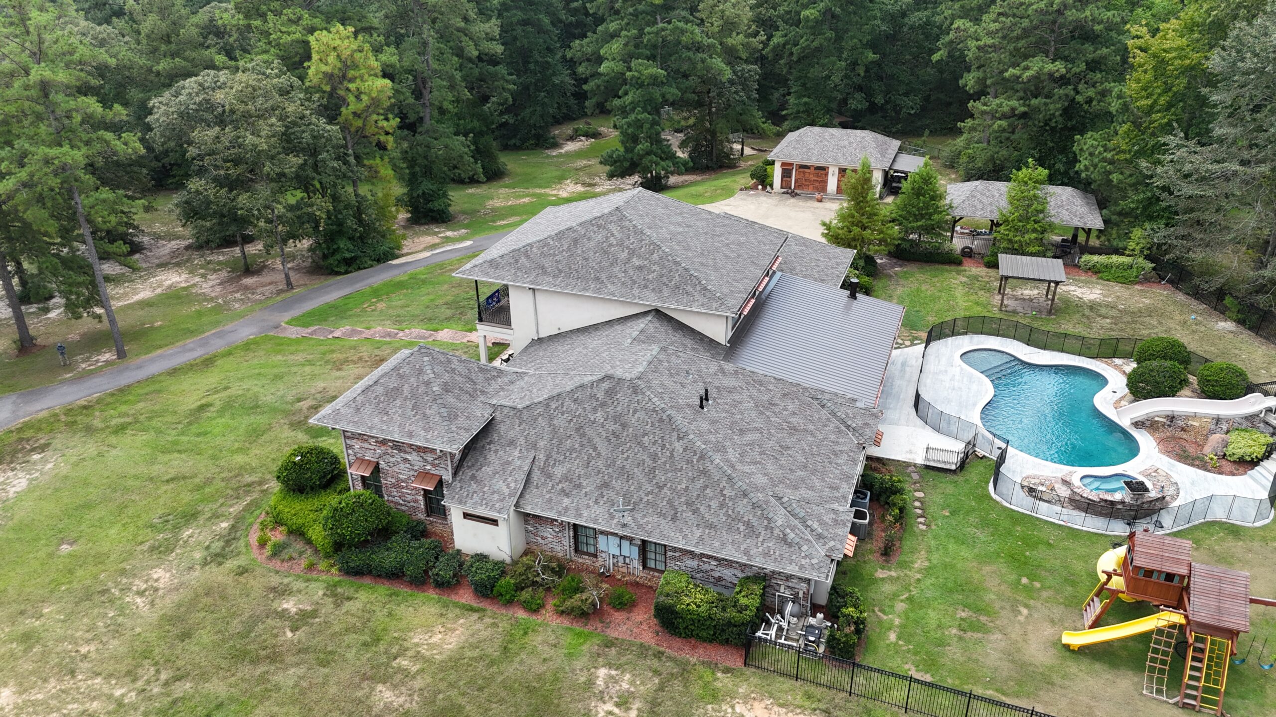 Architectural shingle roof installation completed by Monarch Texas Contracting in Dallas, TX.