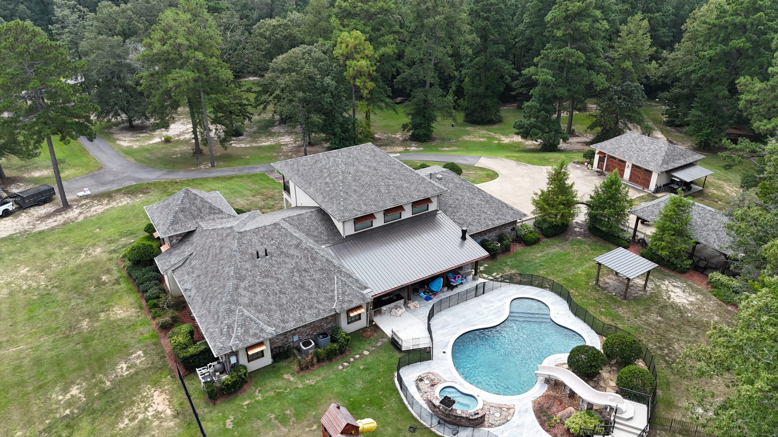 Completed residential roofing project by Monarch Texas Contracting serving Dallas-Fort Worth.